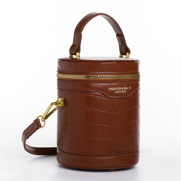 Кросс-боди на молнии, цвет коричневый Кросс-боди на молнии, цвет коричневый