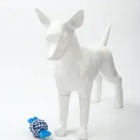 Игрушка для собак канатная &laquo;Мяч с костью&raquo;, до 11 см, до 55 г, синяя