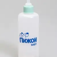 Бутылочка для вскармливания животных &laquo;Пижон&raquo;, 100 мл, с мерной шкалой, соска, воронка, синяя