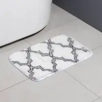 Коврик Доляна &laquo;Вензель&raquo;, 40&times;60 см, белый