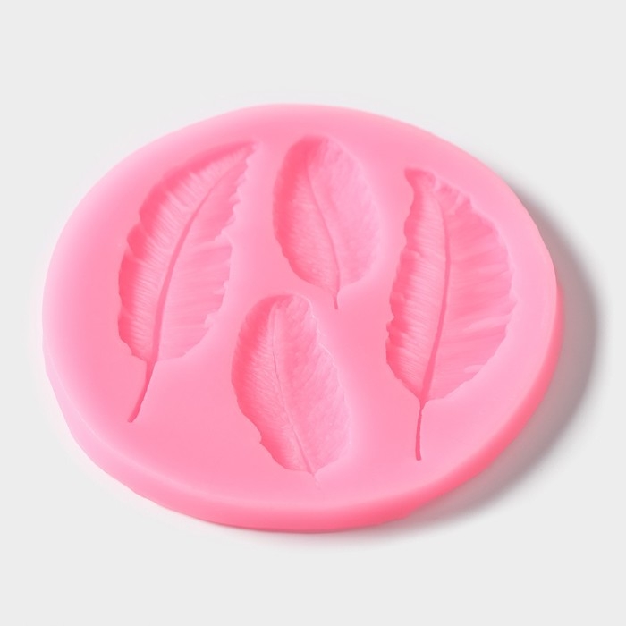 Молд Доляна «Пёрышко», силикон, 9×8,6 см, цвет МИКС Молд Доляна «Пёрышко», силикон, 9×8,6 см, цвет МИКС