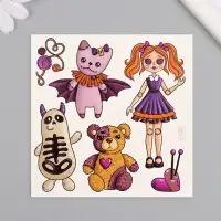 Переводные тату на тело цветные &laquo;Игрушки&raquo;, 10&times;10 см