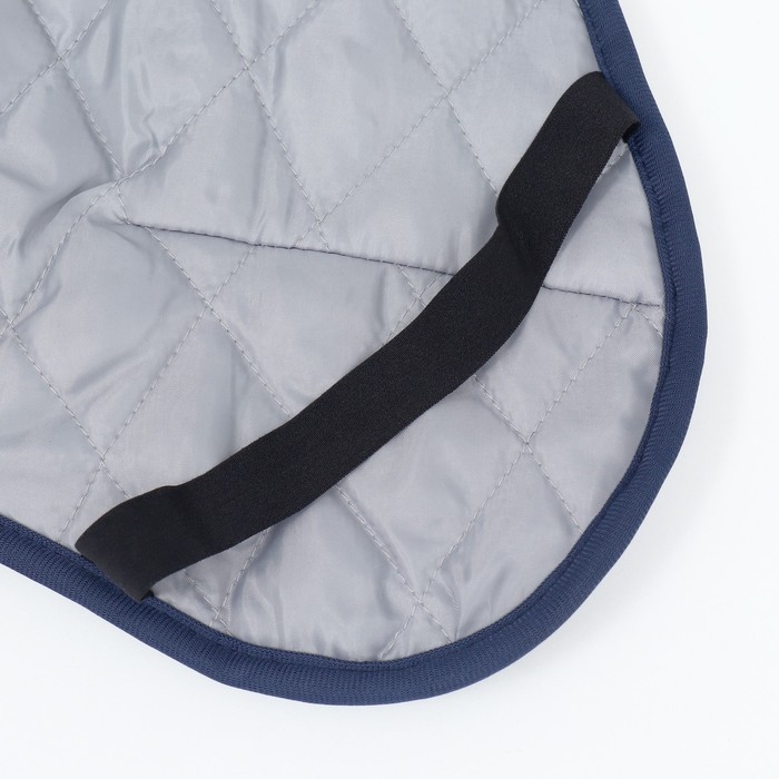 Попона для больших собак, мембранная ткань,  размер 3XL (ДС 51, ОШ 50, ОГ 67-75 см), синяя