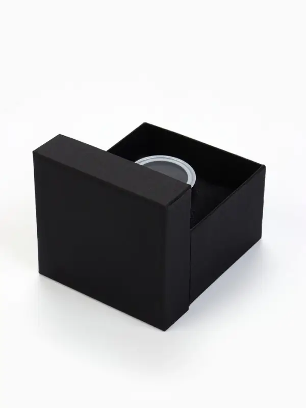Коробка для часов, цвет чёрный, вставка чёрная 9х8,5х5 Коробка для часов, цвет чёрный, вставка чёрная 9х8,5х5