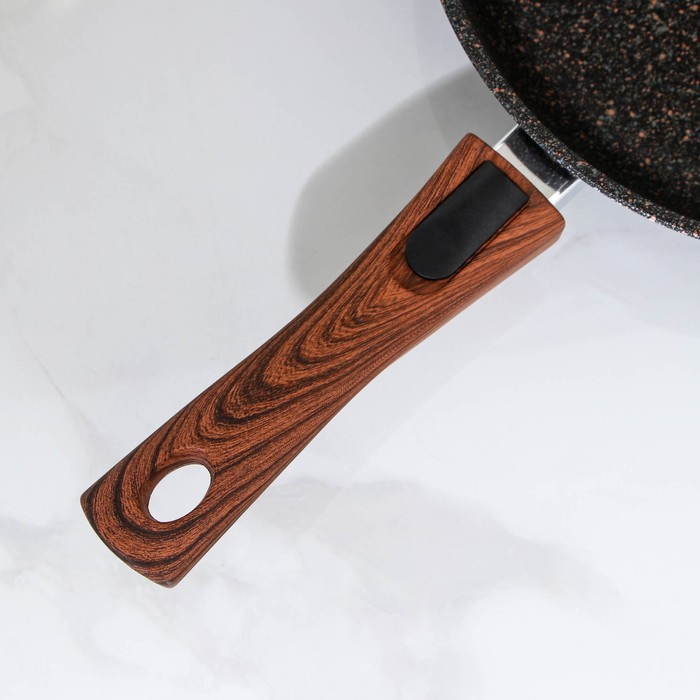 Сковорода Granit ultra original, d=26 см, съёмная ручка, антипригарное покрытие, цвет чёрный Сковорода Granit ultra original, d=26 см, съёмная ручка, антипригарное покрытие, цвет чёрный