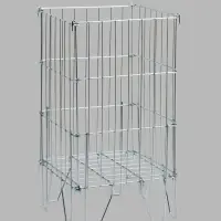 Корзина для распродаж 40х40х75 см , цвет хром Корзина для распродаж 40х40х75 см , цвет хром