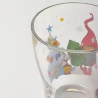 Кружка новогодняя &laquo;Гномы в деле&raquo;, 250 мл, красная ручка, стекло, прозрачная, рисунок МИКС