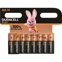 Батарейка Duracell PIus LR6 АА BL16 AlkaIine 1.5V 16шт/уп
