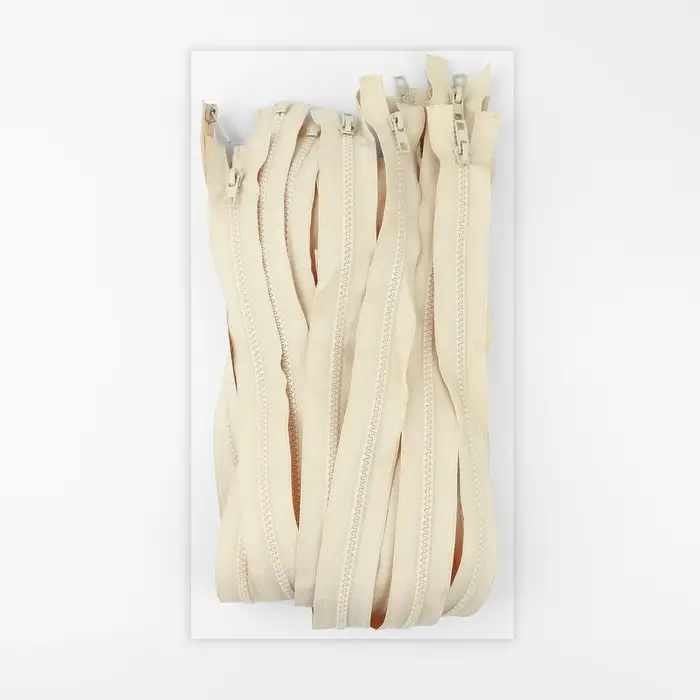 Молния «Трактор», №5, разъёмная, 2 замка, замки автомат, 120 см, светло-бежевая