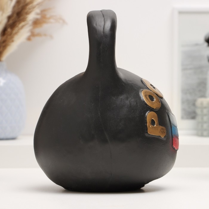 Копилка "Гиря Россия" 17х17х20см