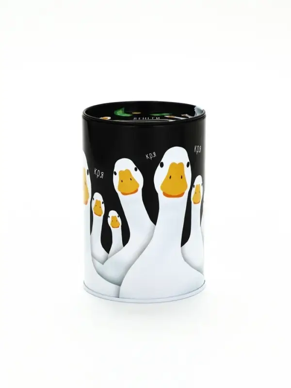 Копилка для денег &laquo;Банка. Кря&raquo;, металл, 8&times;12 см