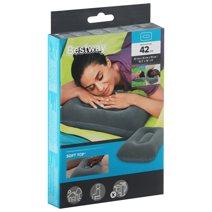 Подушка надувная, 42 х 26 х 10 см, цвет МИКС, 67121 Bestway Подушка надувная, 42 х 26 х 10 см, цвет МИКС, 67121 Bestway