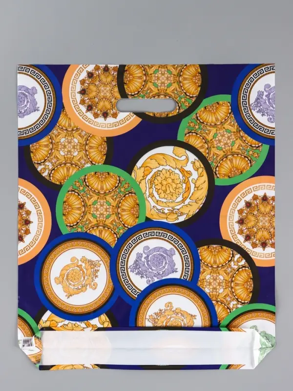 Пакет &laquo;Барокко&raquo;, полиэтиленовый с вырубной ручкой, 38&times;45 + 3 см, 50 мкм