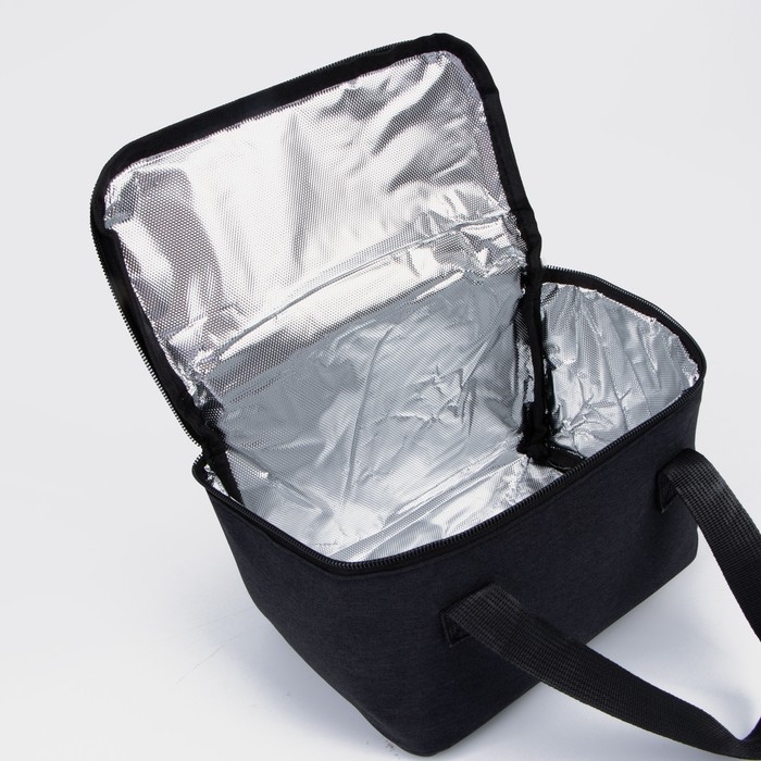 Термосумка на молнии 4,4 л, цвет чёрный Термосумка на молнии 4,4 л, цвет чёрный