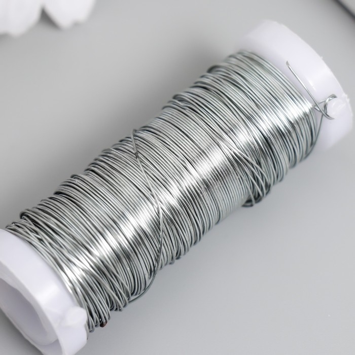 Проволока для творчества Проволока для творчества "Серебро" 30 метров, толщина 0,3 мм 5,5х2,2х2,2 см