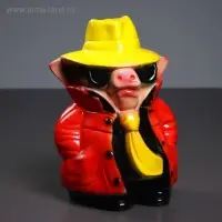 Копилка "Поросенок детектив" 27х18х16см гипс Копилка "Поросенок детектив" 27х18х16см гипс