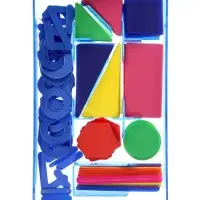 Касса цифр и счетных материалов &laquo;Учись считать&raquo;, 132 элемента, пластик, МИКС