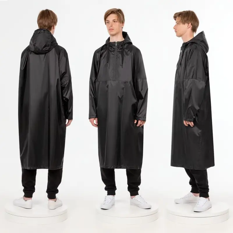 Дождевик-анорак R1, черный, размер XS/S Дождевик-анорак R1, черный, размер XS/S