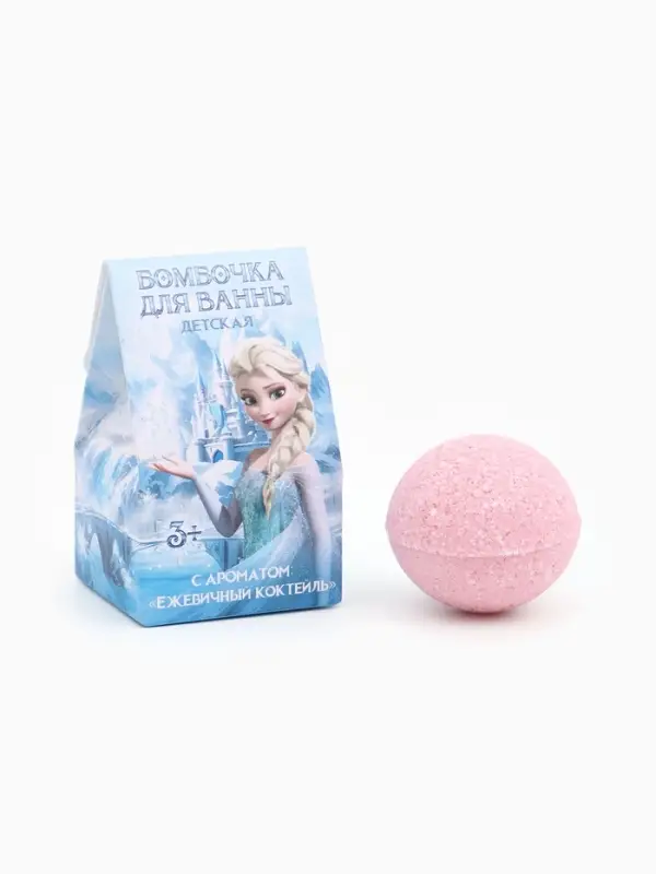 Бомбочка для ванны 40г в коробке, детская, Зимняя принцесса