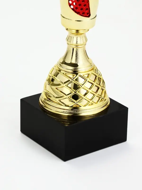 Кубок 187 С, наградная фигура, золото, подставка мрамор, 37&times;8.5&times;8.5 см