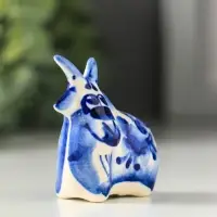 Фигурка фарфор &laquo;Коза малая&raquo;, 4.5 см, гжель