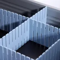 Разделитель для ящиков, 4 шт., 46&times;7 см, пластик, сиреневый