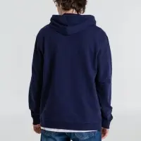 Толстовка с капюшоном унисекс Hoodie, темно-синяя, размер XS