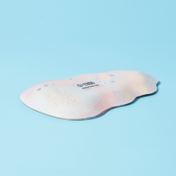 Блюдо сервировочное Доляна «Снеговик и воробей», 20,5×13 см, стекло