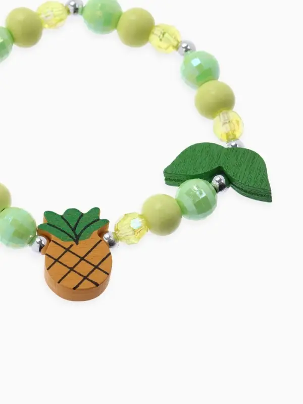 Браслет детский &laquo;Выбражулька. Ананас с листочками&raquo;, d=5 см, МИКС