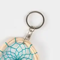 Брелок "Ловец снов" 17 см, цв. бирюзовый Брелок "Ловец снов" 17 см, цв. бирюзовый