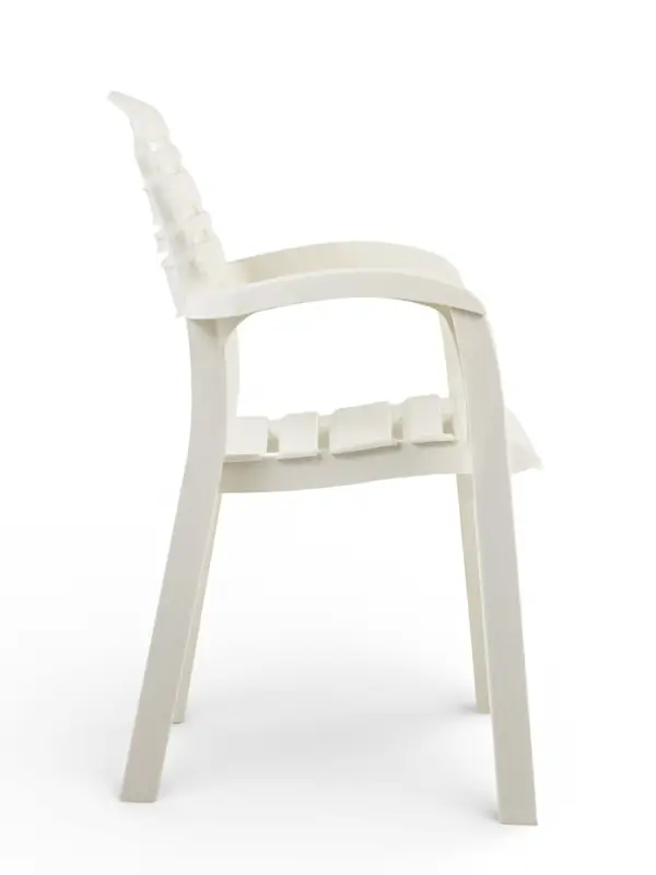 Кресло садовое &laquo;Атлант&raquo;, 58.5&times;56&times;83 см, пластиковое, белое