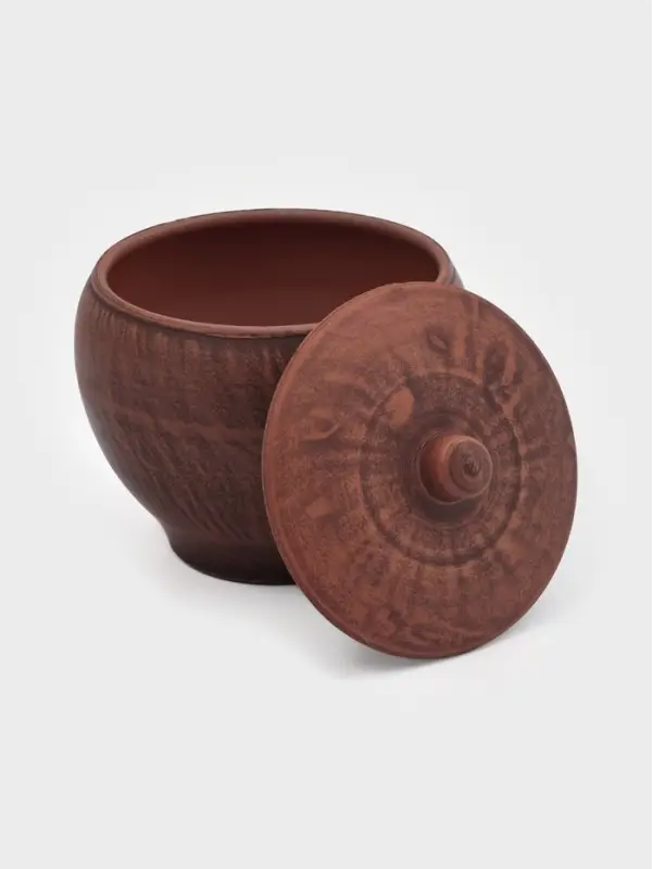 Горшок для жаркого &laquo;Гладкий&raquo;, 550 мл, 10&times;12 см, красная глина