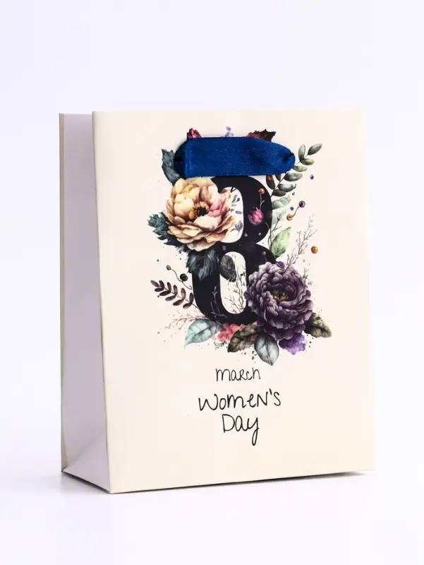 Пакет подарочный вертикальный «День счастья», S 12×15×5.5 см Пакет подарочный вертикальный «День счастья», S 12×15×5.5 см