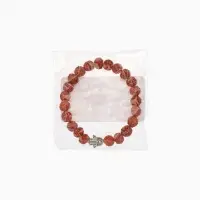 Браслет "Хамса" рудракша, длина 18 см