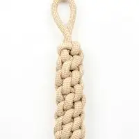 Игрушка канатная плетеная с ручкой,до 150 г, до 30 см