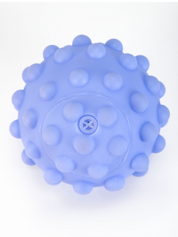 Игрушка пищащая для собак  Игрушка пищащая для собак "Пупырчатый мяч", 6,5 см, фиолетовый