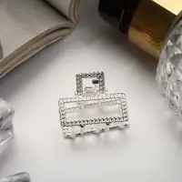Краб для волос "Эмма" прямоугольник, 2,5х2 см, серебро