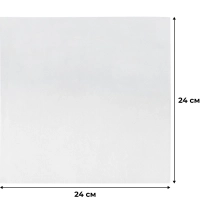 Салфетки бумажные Luscan 1сл 24х24 белые 100шт/уп