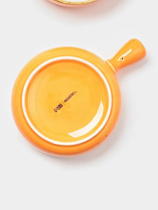 Кокотницы Magistro «Церера», набор 2 шт., 500 мл, d=15 см, фарфор, оранжевые Кокотницы Magistro «Церера», набор 2 шт., 500 мл, d=15 см, фарфор, оранжевые