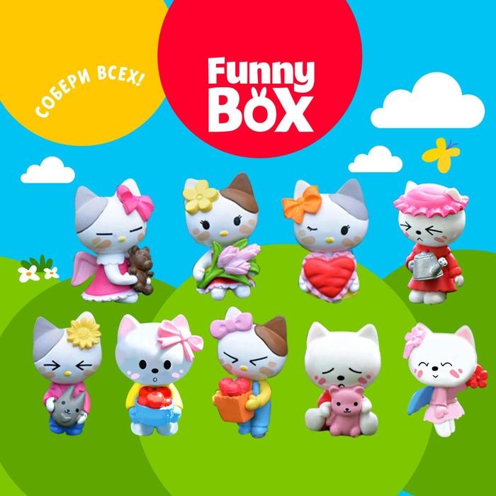 Набор для детей Funny Box «Котик» Набор: радуга, инструкция, наклейки, МИКС Набор для детей Funny Box «Котик» Набор: радуга, инструкция, наклейки, МИКС