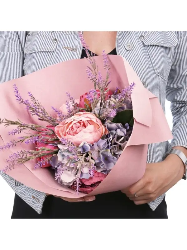 Бумага упаковочная крафт в рулоне &laquo;Розовый бриз&raquo;, 0,7 х 8 м