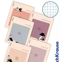 Комплект тетрадей 48 листов в клетку/линейку ErichKrause Study Buddy, 12 штук