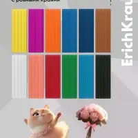Пластилин 12 цветов ErichKrause Prima Cat, со стеком