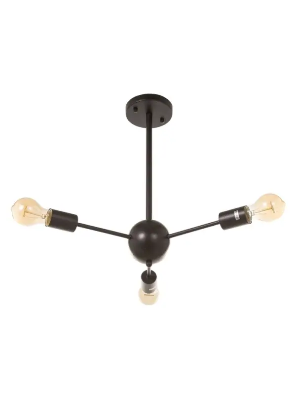 Люстра &laquo;Кон&raquo; 3&times;40 Вт Е27 черный 50&times;50&times;43 см