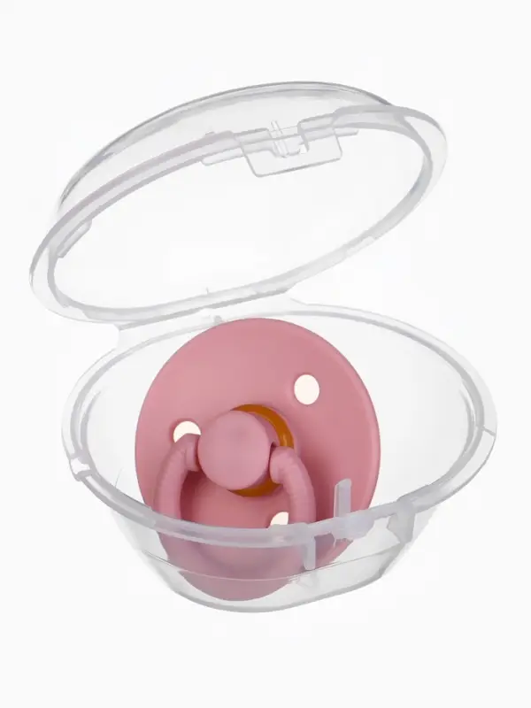 Соска - пустышка классическая, латекс, цв.пыльно-розовый, в контейнере, от 0 мес., M&B Соска - пустышка классическая, латекс, цв.пыльно-розовый, в контейнере, от 0 мес., M&B