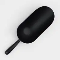 Совок для сыпучих продуктов Alum black, 520 мл, 27 см, алюминий, чёрный
