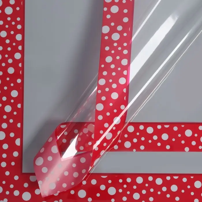 Пленка флористическая «Кант с горошком», 58×58 см Пленка флористическая «Кант с горошком», 58×58 см