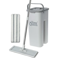 Комплект для уборки швабра плокая с ведром для отжима Compact 2, Home Queen