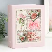 Фотоальбом на 200 фото 10×15 см «Цветы», 50 листов Фотоальбом на 200 фото 10×15 см «Цветы», 50 листов
