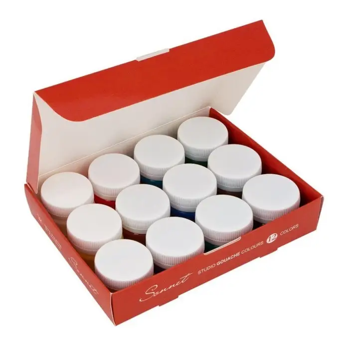 Гуашь художественная, набор 12 цветов &times; 20 мл, ЗХК &laquo;Сонет&raquo;, (36411571)